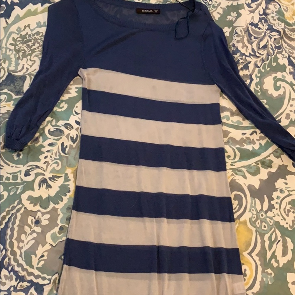 Quarter sleeve sweater dress